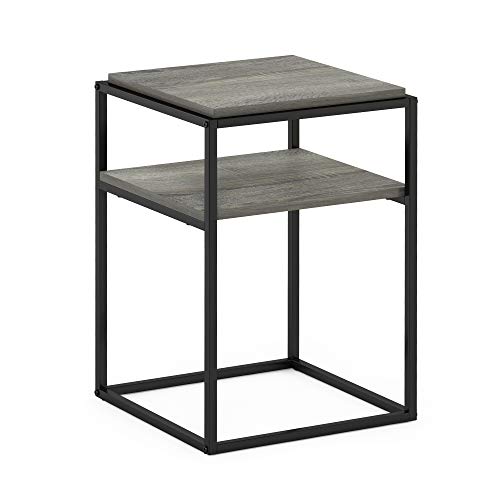 FURINNO Moretti Modern Stackable Shelf, French Oak Grey
