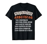 Der Arbeitstag eines Straßenwärters sieht schon mal stressig aus, aber in der Regel nur auf dem Tagesbericht.