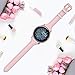 Tensea Leather Band Replacement for Samsung Galaxy Watch Active 2 44mm / 40mm Band and Galaxy Watch 42mm Band, Women Men Soft and Slim Leather Strap Compatible with Galaxy Watch (Pink)