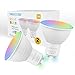 Produktbild Smart GU10 LED Lampe, FREECUBE RGBW Dimmbar LED Leuchtmittel Ersetzt 50W Halogenlampen, Warmweiss und Kaltweiss WLAN LED Birne, 5W 500LM Gluehbirnen ueber Smart Life, fuer Alexa und Google Home(2 Stk)