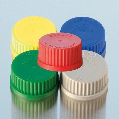 7622-155 Polybutylene Terephthalate Cap, GL120 Thread, Includes Capfe O-Ring, White