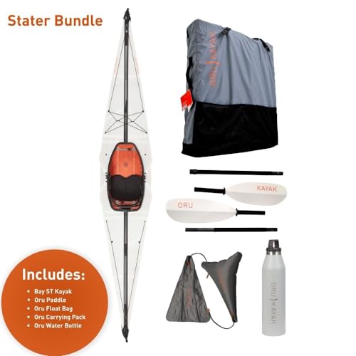 image for Oru Kayak Bay ST Pro Bundle | Incl. Foldable Kayak, Fiberglass Paddle,