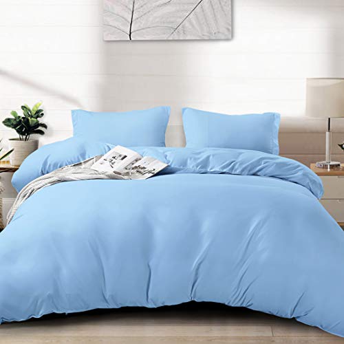 FAIRYLAND Duvet Cover King, Ultra Soft Double Brushed Microfiber Hotel Bedding Collection
