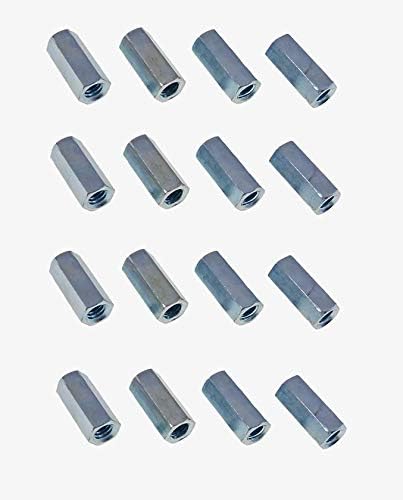 Long Hex Coupling Nut with Zinc Plate NCUP004C000STLZN c