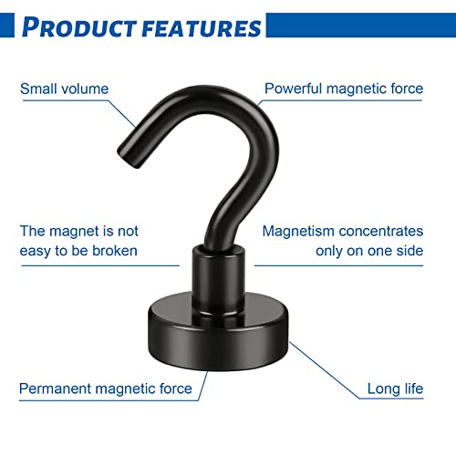 Diymag NE BLACK 16-3 Magnetic Utility Hooks thumb #3