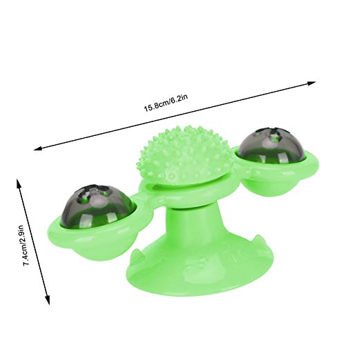 Brinquedo giratório para gatos, brinquedo giratório para gatos, moinho de vento, flexível, suave e a
