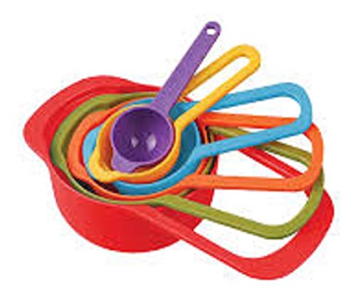Kit 6 Xícaras Medidor Dosador Colher Copo Confeitar Bolo