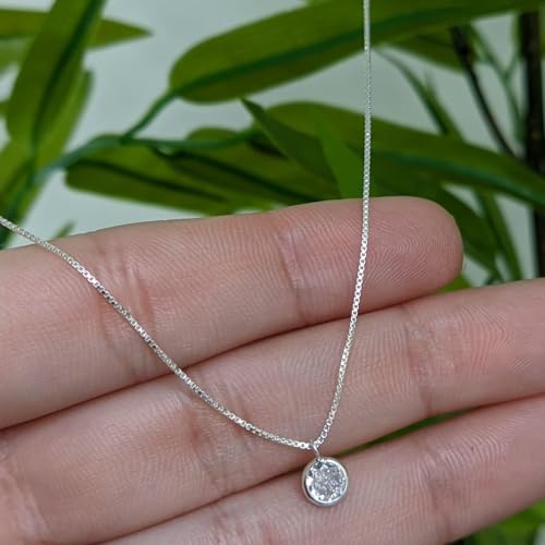 Colar Cordão Corrente Prata 925 Ponto de Luz Pedra Zirconia Autentico Bella Bijoux Deluxe