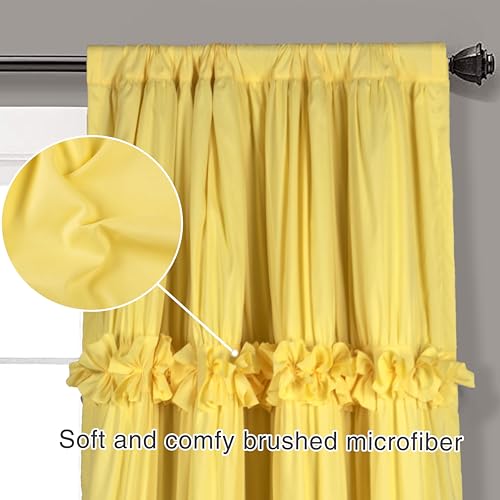 Image of Homechoice Decor Blackout Window Curtains Bright Yellow, 54 inchW x 84 inchL(Pair)
