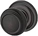 Baldwin PS.TRA.TRR Traditional Passage Knobset with Traditional Round Rose, Venetian Bronze