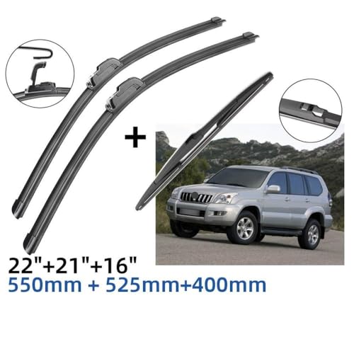 Essuie-glace compatible Prado J120 de 2002-2009 haute résistance aux intempéries