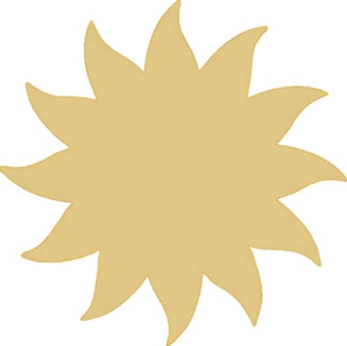 Decoración de verano con corte de sol y madera sin terminar para exteriores, decoración de verano, colgador de puerta con forma de MDF estilo 1