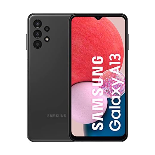 Samsung Galaxy A13 – Teléfono móvil sin tarjeta SIM, Smartphone Android de 6,6", Pantalla Infinity-V, 4 GB RAM, 128 GB de almacenamiento, Batería de 5000 mAh, Android 12, Negro