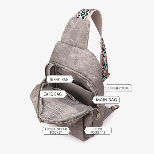 Small Sling Bag Crossbody Bags Cell Phone Purse for Women Chest Bag with Strap for Shopping Travel,Gifts for Women3
