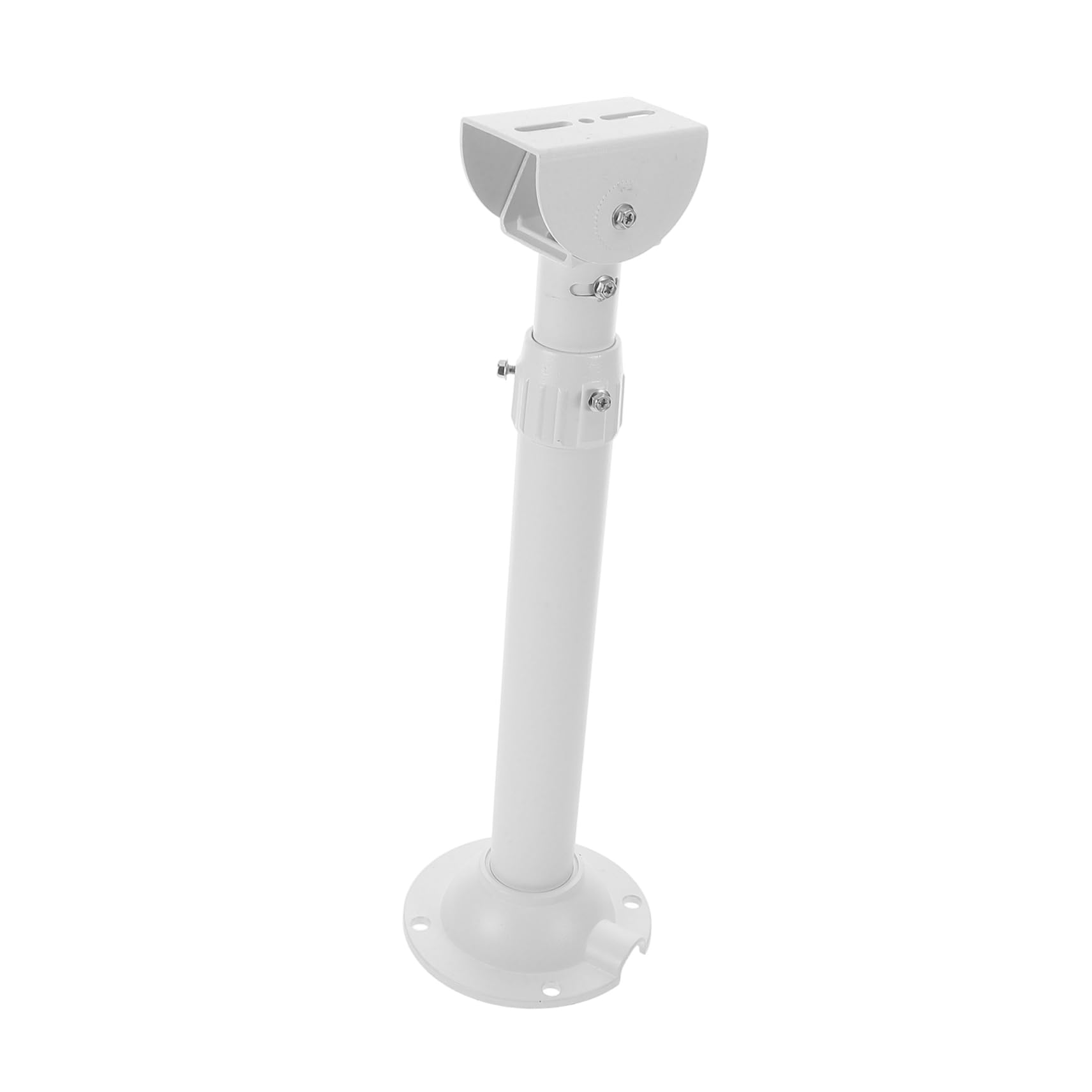 Lurrose Soporte Para Cámara De Seguridad Poste Ajustable 30-60 Cm De Aluminio Para Interior y Exterior Montaje Versátil Rotación Estable Resistente Para Vigilancia Hogares y Comercios Azul Metálico