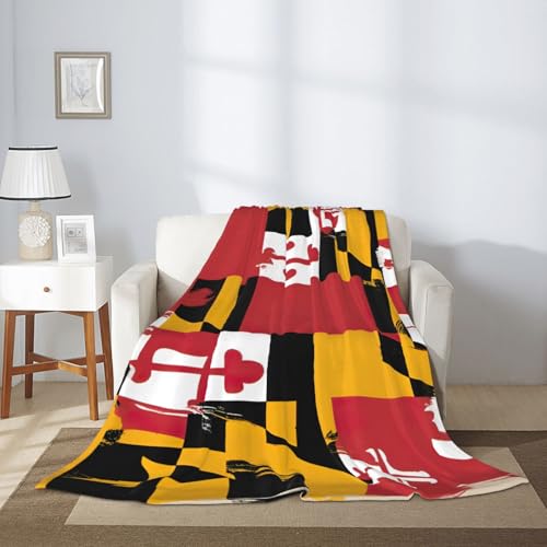 Couverture plaid Maryland grand format pour lit canapé et camping