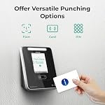 ANVIZ Time Clocks for Employees Small Business - Forever Free Cloud Software - FacePass 7 Pro Biometric Clock in and Out Machine - Support Door Access - Face + RFID + Pin Punching, FacePass 7 Pro - Image 3