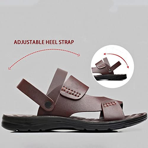 Men's Sandals Thick Bottom Non-Slip Beach Slippers Casual Shoes Lightweight(D,41 Code)4
