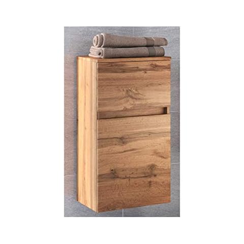 möbelando Unterschrank Badschrank Hängeschrank Badezimmerschrank Schrank Bad Baabe I Wotan Eiche Cover