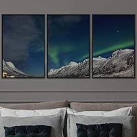3 Piece Framed Canvas Wall Art Astronomy & Space Canvas Prints Home Artwork Decoration for Living Room,Bedroom - 16