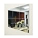 Alrens(TM 30x30cm Silver 6 Pcs Squares Reflective Mirror Surface Creative Decor Art DIY 3D Acrylic Crystal Mirror Wall Sticker Living Room Bedroom Ceiling Mural Decal Home Decoration