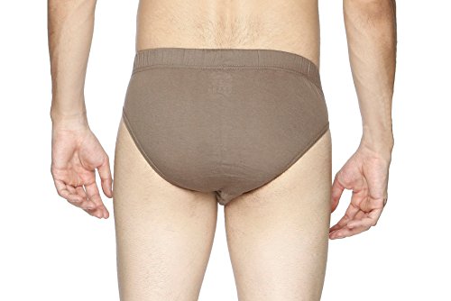 Image of Semantic Men's Solid Cotton Brief Underwear - Pack of 3