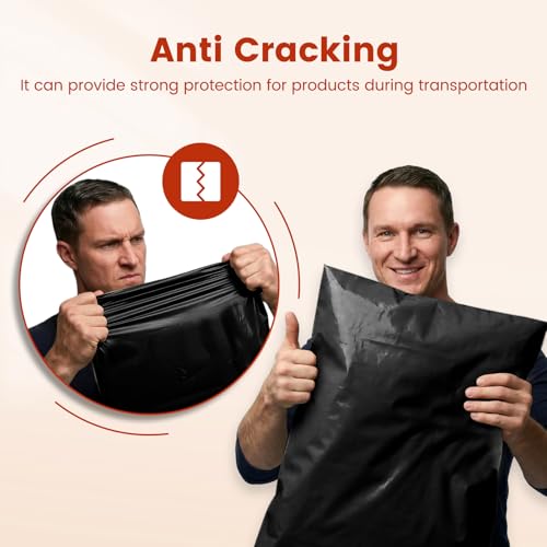 Image of Metronic Poly Mailers 19x24 250Pcs Large Shipping Bags for Clothes,Heavy Duty Shipping Envelopes Bulk for Small Business,Strong Adhesive Self-Seal Plastic Mailing Bags for E-Commerce Packaging, Black