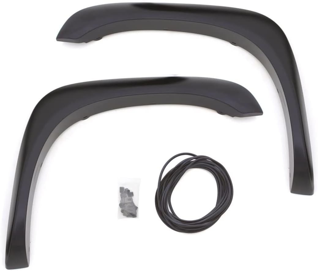 Lund EX203SA Elite Series Black Extra Wide Style Standard Front Fender Flare - 2 Piece