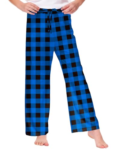 Image of Remimi Girl Boy Plaid Pants Drawstring Summer Casual Loose Bottoms 5-14 Years