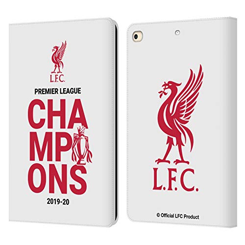 Protection iPad 9.7 étui portefeuille cuir Liverpool FC compatible tablette Apple 2017 2018