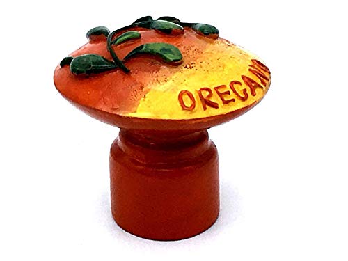 Preisvergleich Produktbild Oregano Kräuterknöpfe, 38 mm, handbemalt, 4 Stück