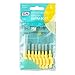 TePe Brossettes interdentaires Extra Soft - Nettoyage en douceur des espaces interdentaires - 1 x 8 brossettes - Diamètre 0,7mm - Jaune