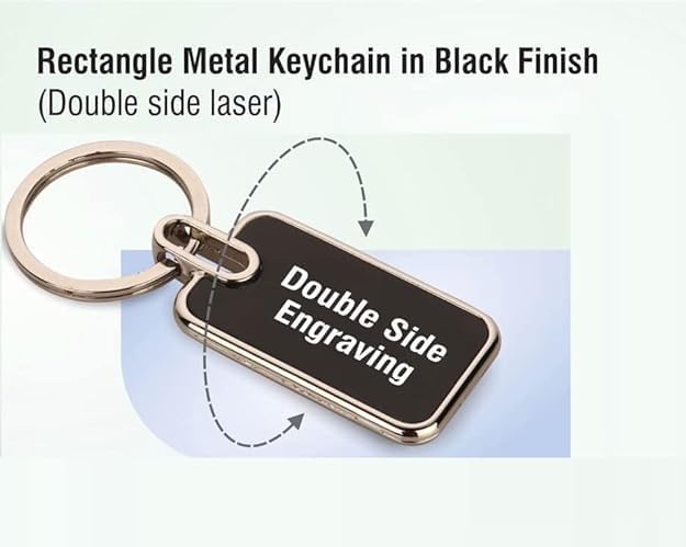 Image of Personalized Premium Metal Key Chain with Name engraved, ideal for gifting on any special occasion (Pack of 5)