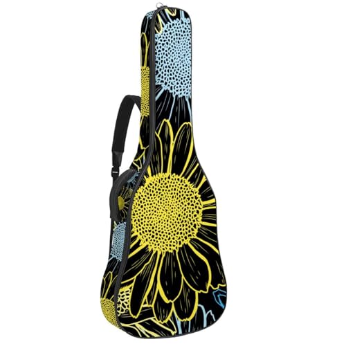 Housse imperméable en tissu Oxford pour guitare acoustique avec bandoulière et poches, tournesols et feuilles vertes 109 x 42,9 x 11,9 cm, Multicolore 4., 42.9×16.9×4.7 in, Sac de transport tendance - Les Beatles, Paul McCartney, John Lennon, RIngo Starr, George Harrison Housse imperméable en tissu Oxford pour guitare acoustique avec bandoulière et poches, tournesols et feuilles vertes 109 x 42,9 x 11,9 cm, Multicolore 4., 42.9x16.9x4.7 in, Sac de transport tendance