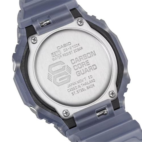Image of Casio G-Shock Smoke Light Analog-Digital Blue Resin Watch GA2100K-2A