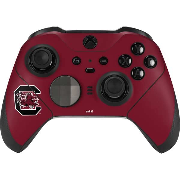 Skinit Decal Gaming Skin Compatible with Xbox Elite Wireless Controller Series 2 - Officially Licensed South Carolina Gamecocks Logo Red Design