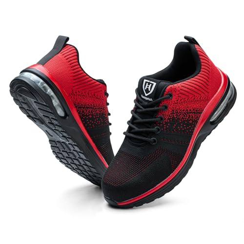 Image of Steel Toe Shoes for Men Women Lightweight Comfortable Work Shoes Indestructible Slip Resistant Safety Shoes for Construction