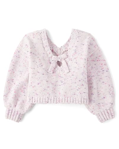 The Children's Place Girls' Long Sleeve V-Neck Pullover Sweater2