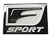 New Black FSport Emblem Replaces OEM Lexus F Sport Fender / Grille / Trunk Badge