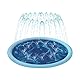 Auptiz Sprinkler Spielmatte, Sommerspielzeug-Spielmatte im Freien, Splash Sprinkler Pad, Umweltschutz PVC-Material Outdoor Splash Pad, Wasser Spielmatte für Baby, Kinder und Haustiere