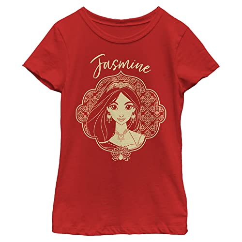 T-shirt Jasmine Disney fille au portrait graphique haute définition