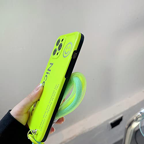 Coque iPhone 12 Pro Max fluorescente avec étui silicone souple motif smiley - 4