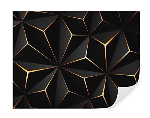 TAPEKO - Carta da parati 3d Nera Serie, fotomurali...