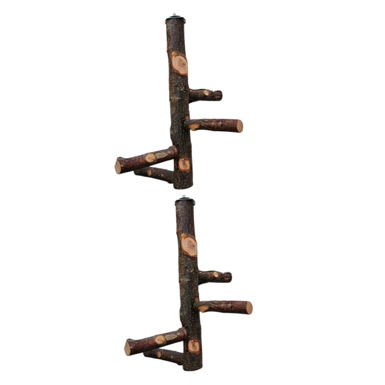 BESPORTBLE 2ensembles Perchoir à Oiseaux Naturel Support De pour Cage Accessoire De Perchoir pour Perroquets Et Petits Oiseaux Stabilité Et Confort Assurés Moyenne
