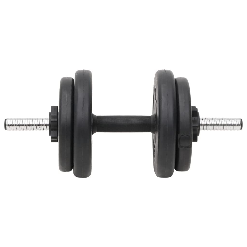 vidaXL Juego de barras y mancuernas con discos 60 kg