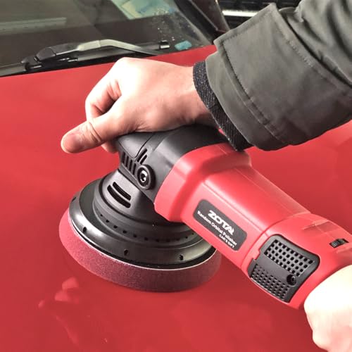 Image of ZOTA Car Bufer, 6 inch 900W buffer polisher,21mm Long-Throw random orbital polisher buffer with 6 Variable Speed 2000-4800rpm car buffers and polishers kit for Car Boat Polishing and Waxing