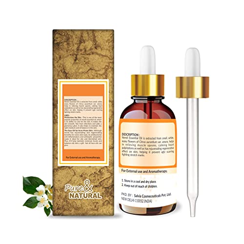 Image of Crysalis Neroli (Citrus Aurantium Var. Amara) Oil |100% Pure & Natural Undiluted Essential Oil Organic Standard| For Clear Face, Glowing Skin & Diffusers, |Aromatherapy Oil| 100ml
