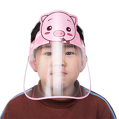 4 Styles/Set Face Shield Hat for Kids with Protective Clear Film Elastic B