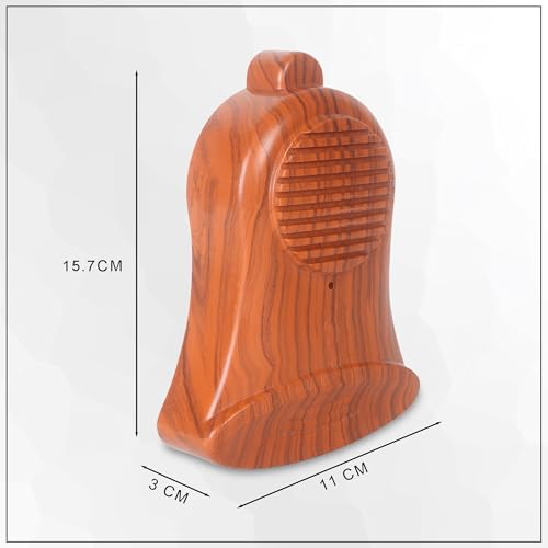 Image of GLUN Home Doorbell, Calling Bell for Home and Office Easy Install Electrical and Battery Powered, ABS Wooden Finish Elegant Design with Upto 100 Meter Operating Range
