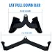 BLUSLM LAT Pulldown Attachments, LAT Bar Cable Machine Attachment,T-bar V-bar, LAT Pull Down Bars, Back Tricep Bar Strength Training Handle for Home Gym Fitness (Style 01)